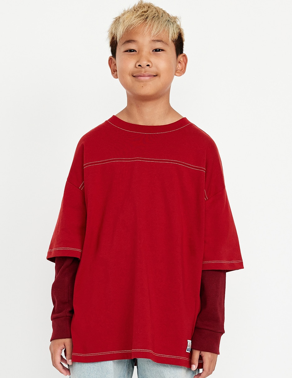 Playera manga larga para niño Playera manga larga para niño