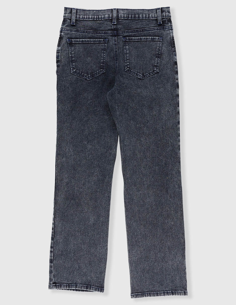 Jeans straight lavado obscuro para niño 2