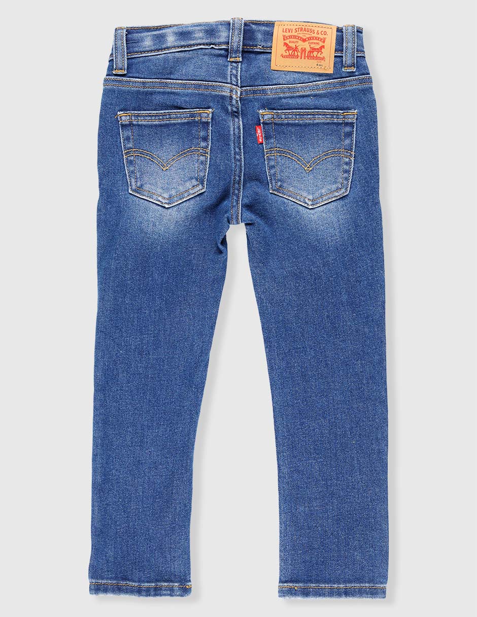Jeans super skinny lavado stone wash para niño 2