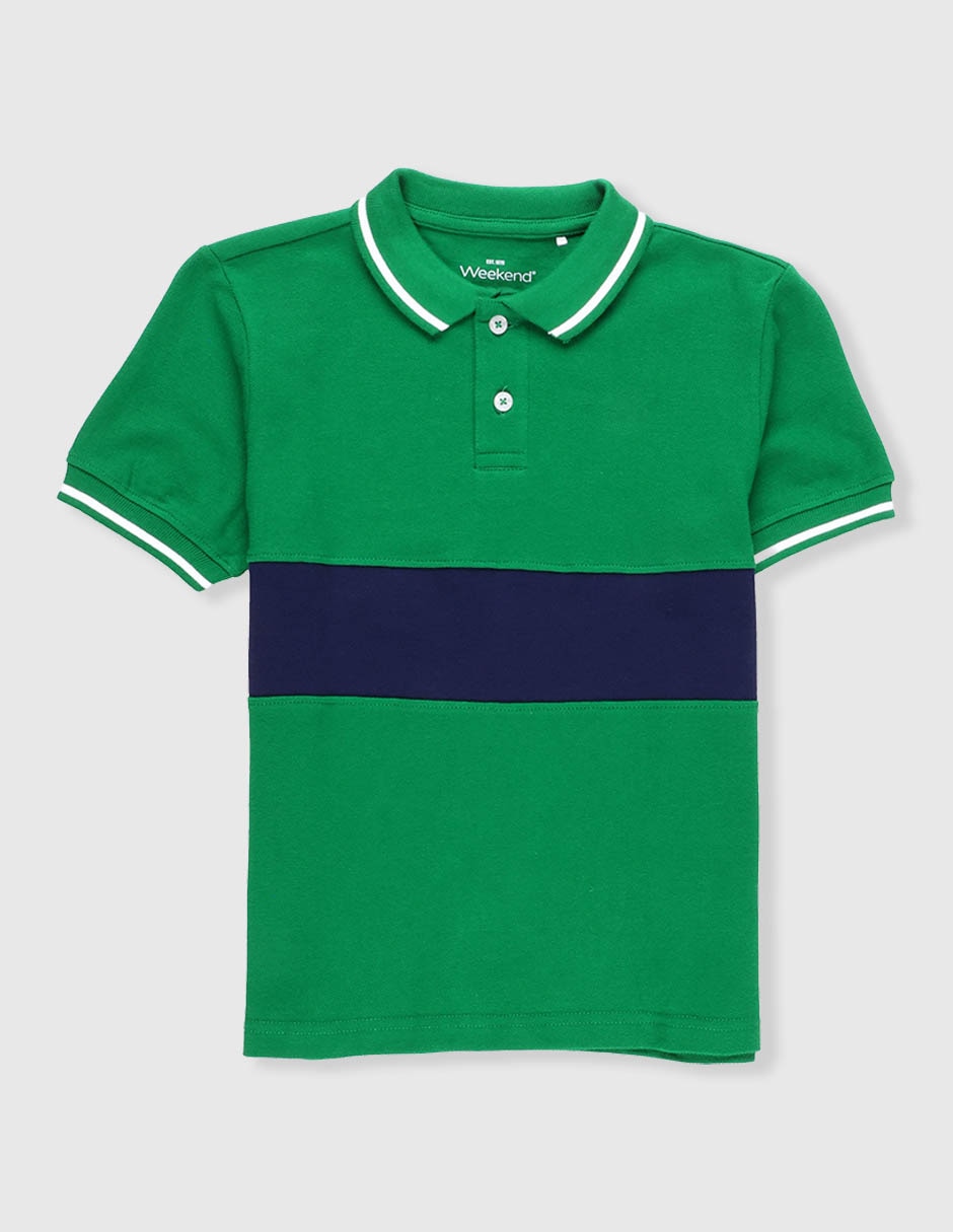 Playera tipo polo para niño Playera tipo polo para niño