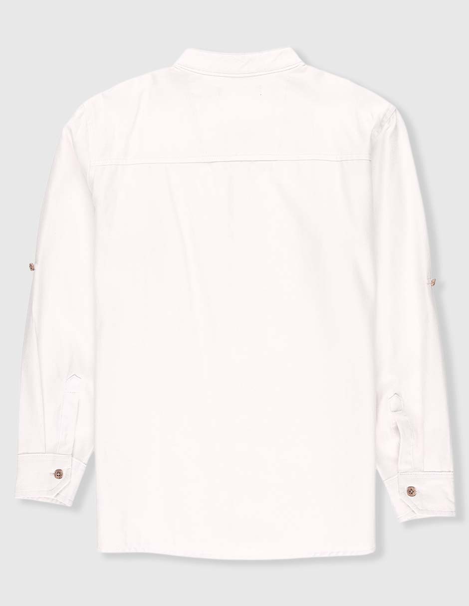 Camisa casual manga larga para niño 2