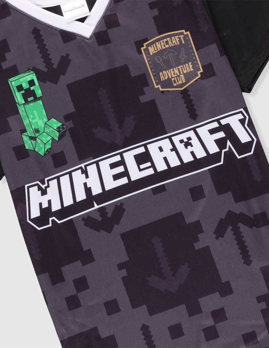 Playera Minecraft manga corta para niño 4
