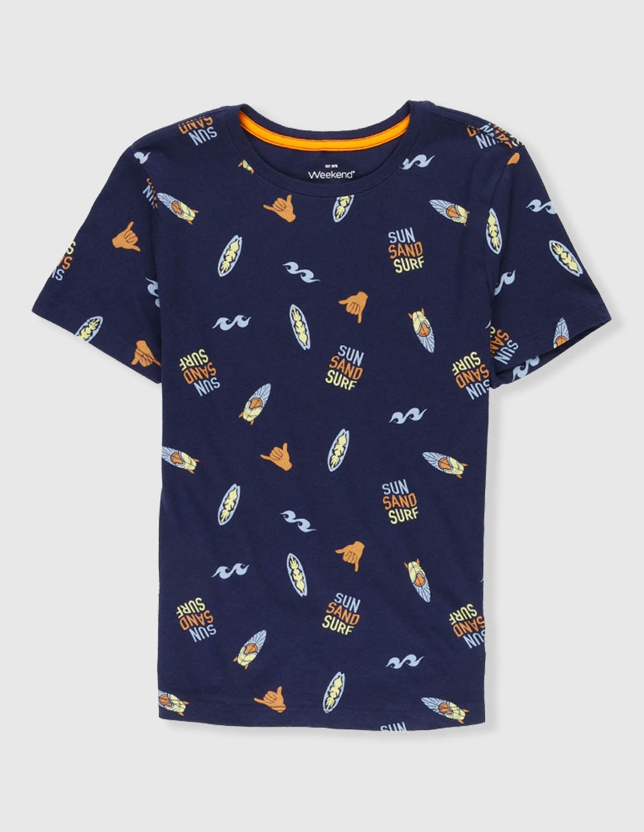 Playera manga corta para niño Playera manga corta para niño