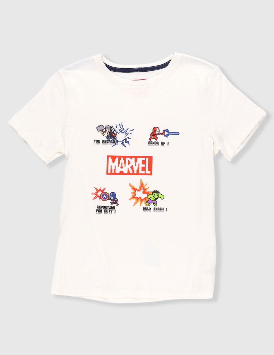 Playera Avengers manga corta para niño Playera Avengers manga corta para niño