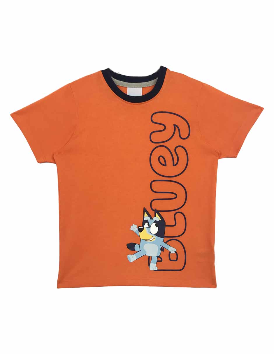 Playera Bluey manga corta para niño Playera Bluey manga corta para niño