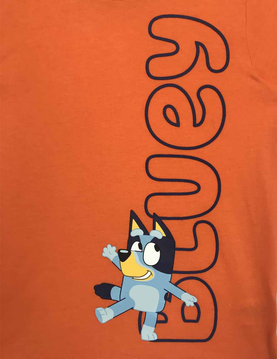 Playera Bluey manga corta para niño 3