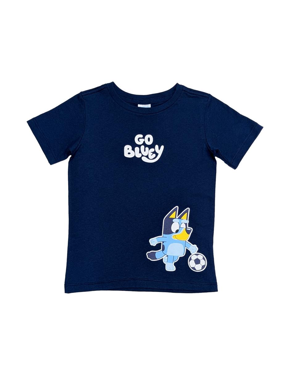 Playera Bluey manga corta para niño Playera Bluey manga corta para niño