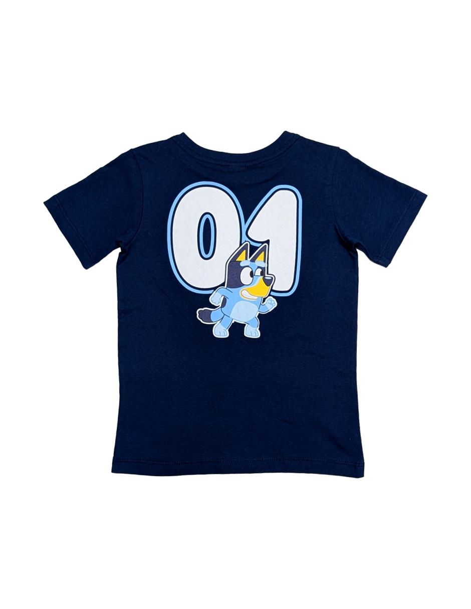 Playera Bluey manga corta para niño 2