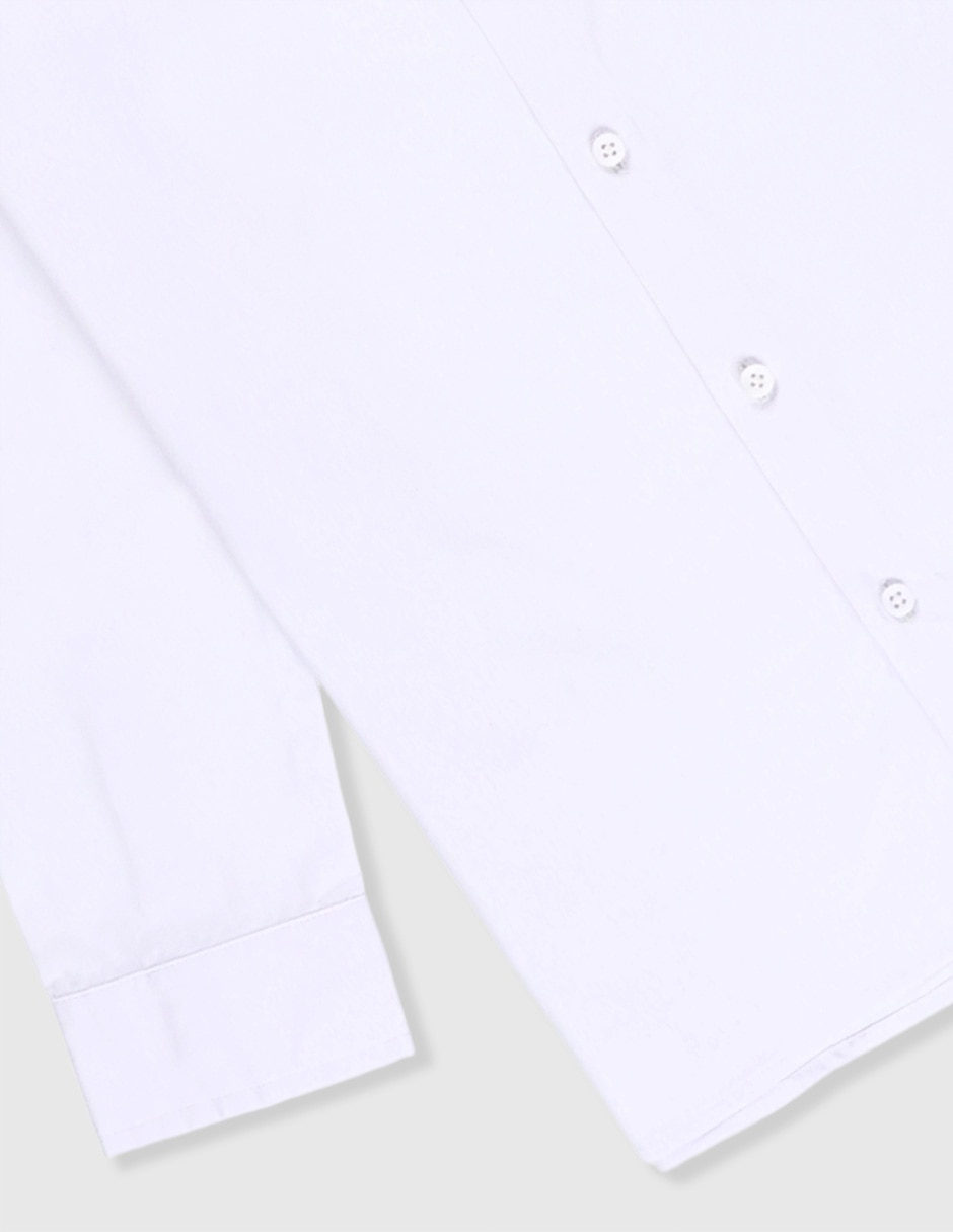 Camisa de vestir de algodón manga larga para niño 4