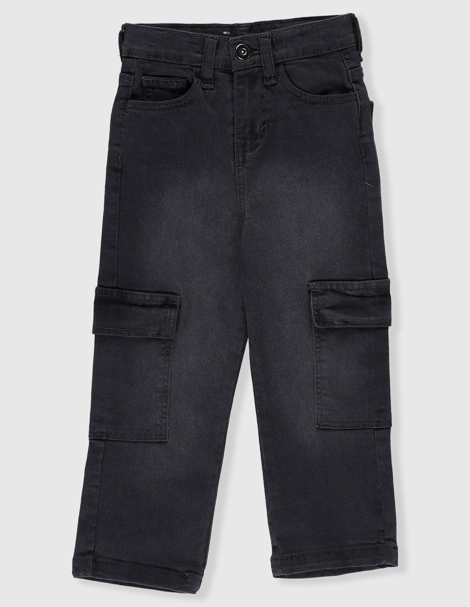 Jeans straight deslavado para niño Jeans straight deslavado para niño