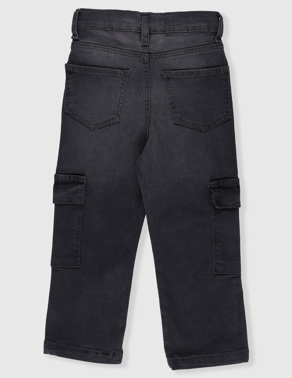 Jeans carpenter straight lavado obscuro para niño 2