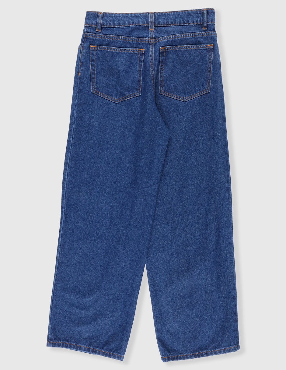 Jeans amplio lavado medio para niño 2
