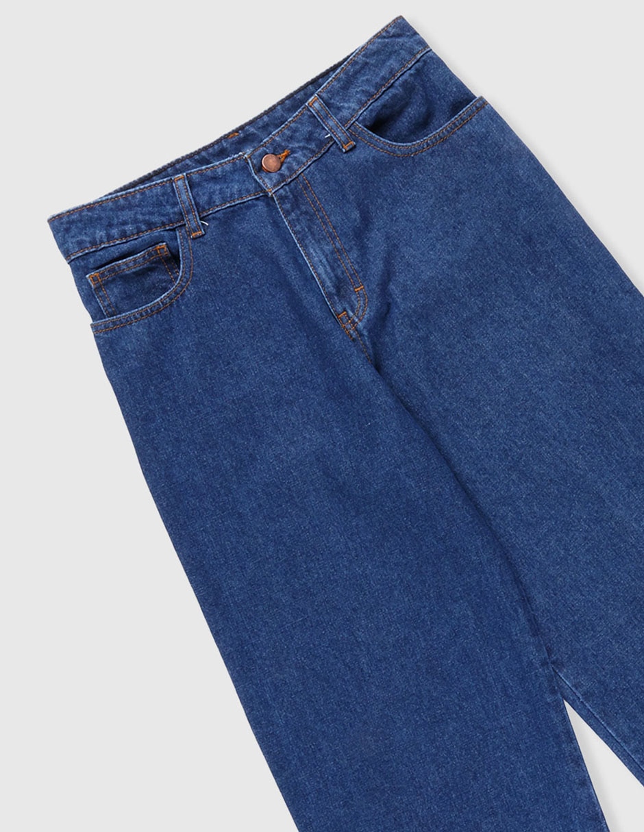 Jeans amplio lavado medio para niño 3