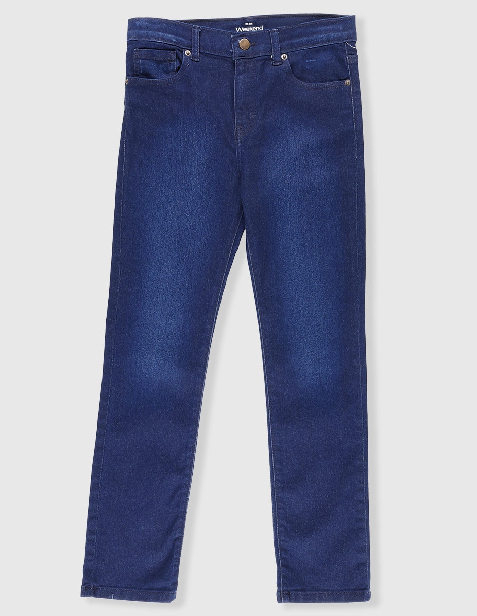 Jeans straight lavado medio para niño Jeans straight lavado medio para niño