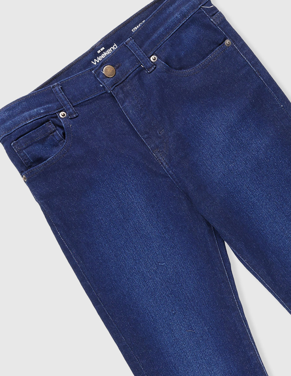 Jeans straight lavado medio para niño 3