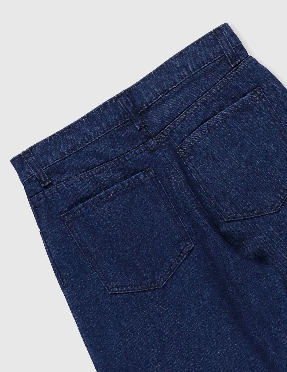Jeans baggy lavado obscuro para niño 4
