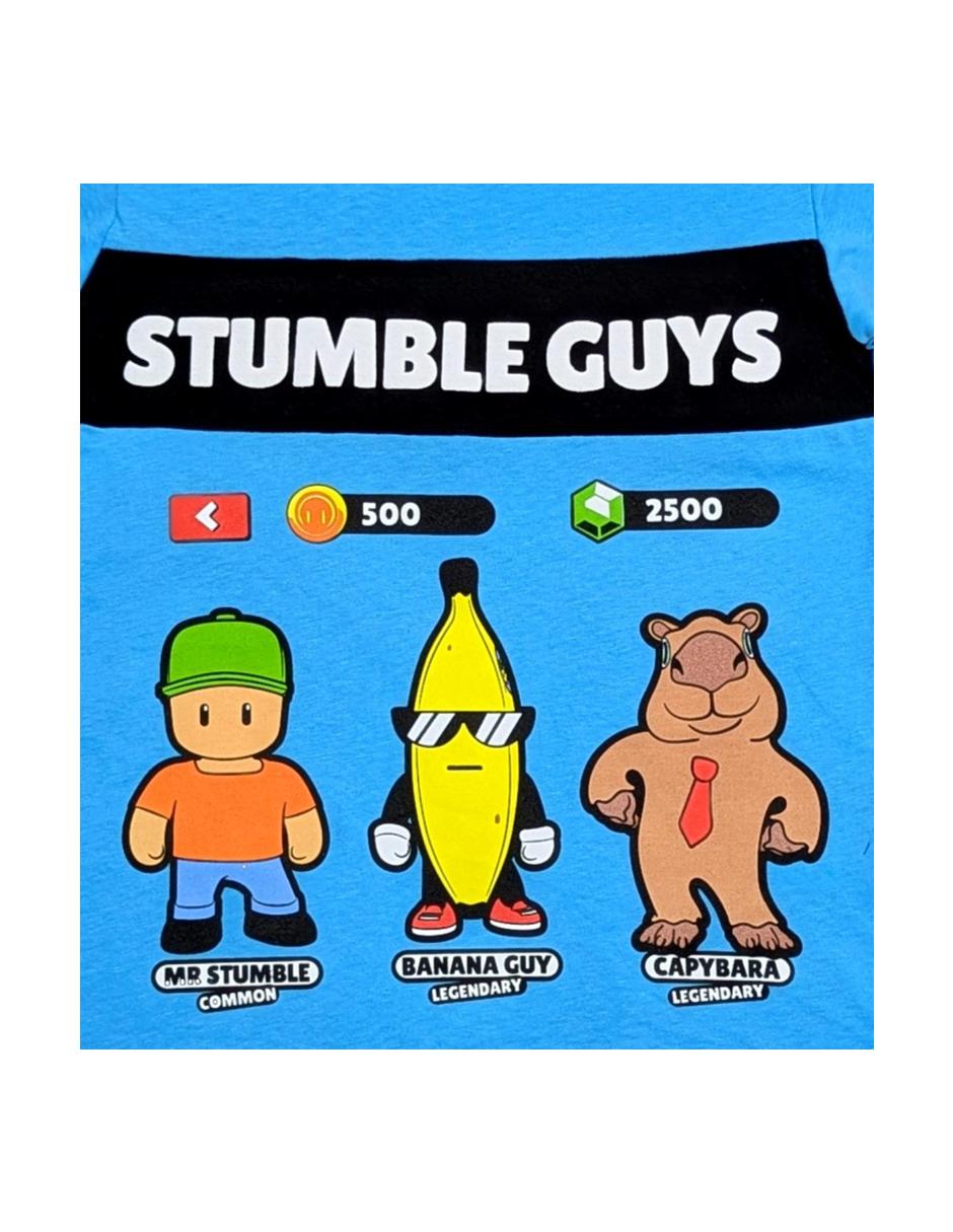 Playera Stumble Guys manga corta para niña 3