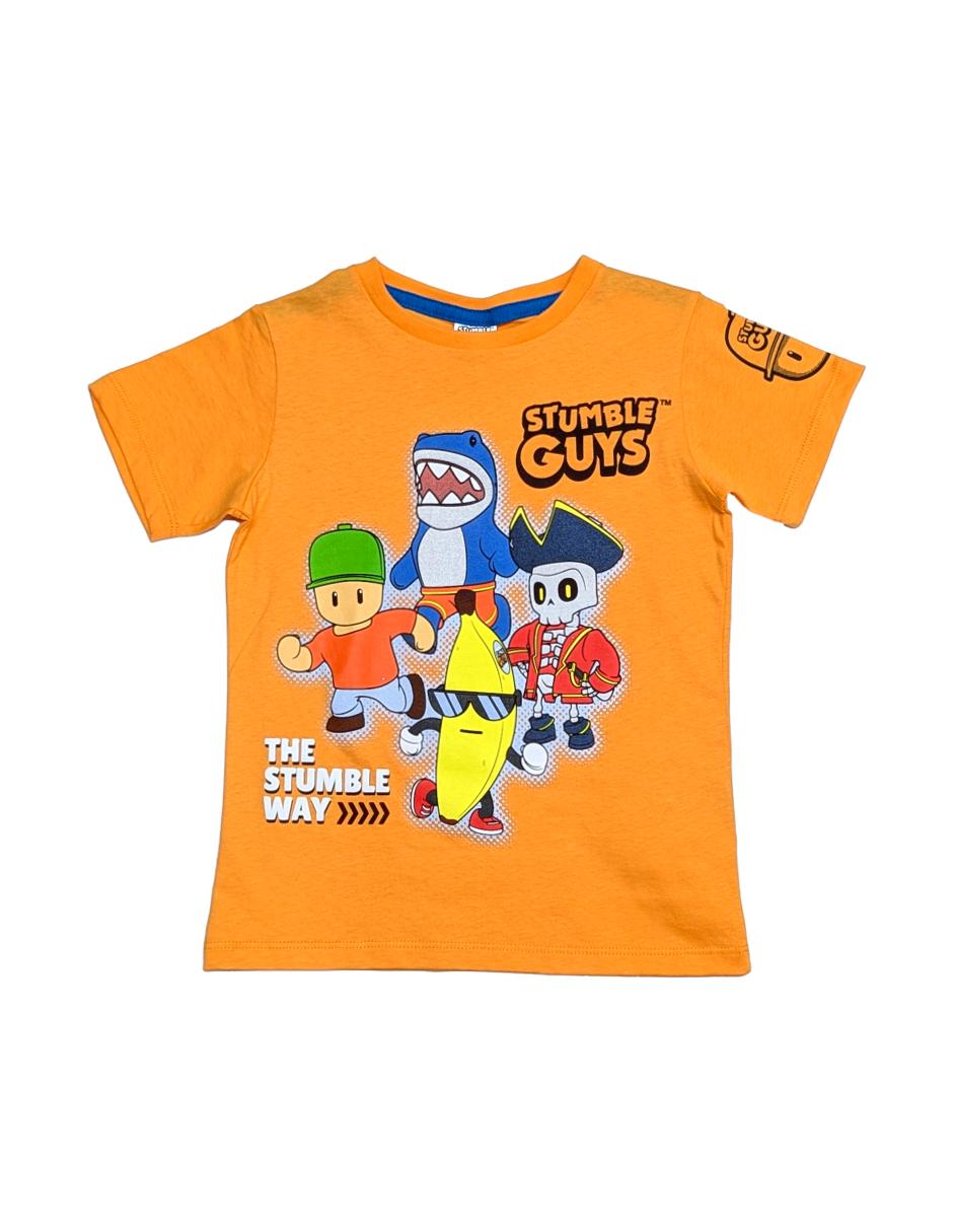 Playera Stumble Guys manga corta para niño Playera Stumble Guys manga corta para niño