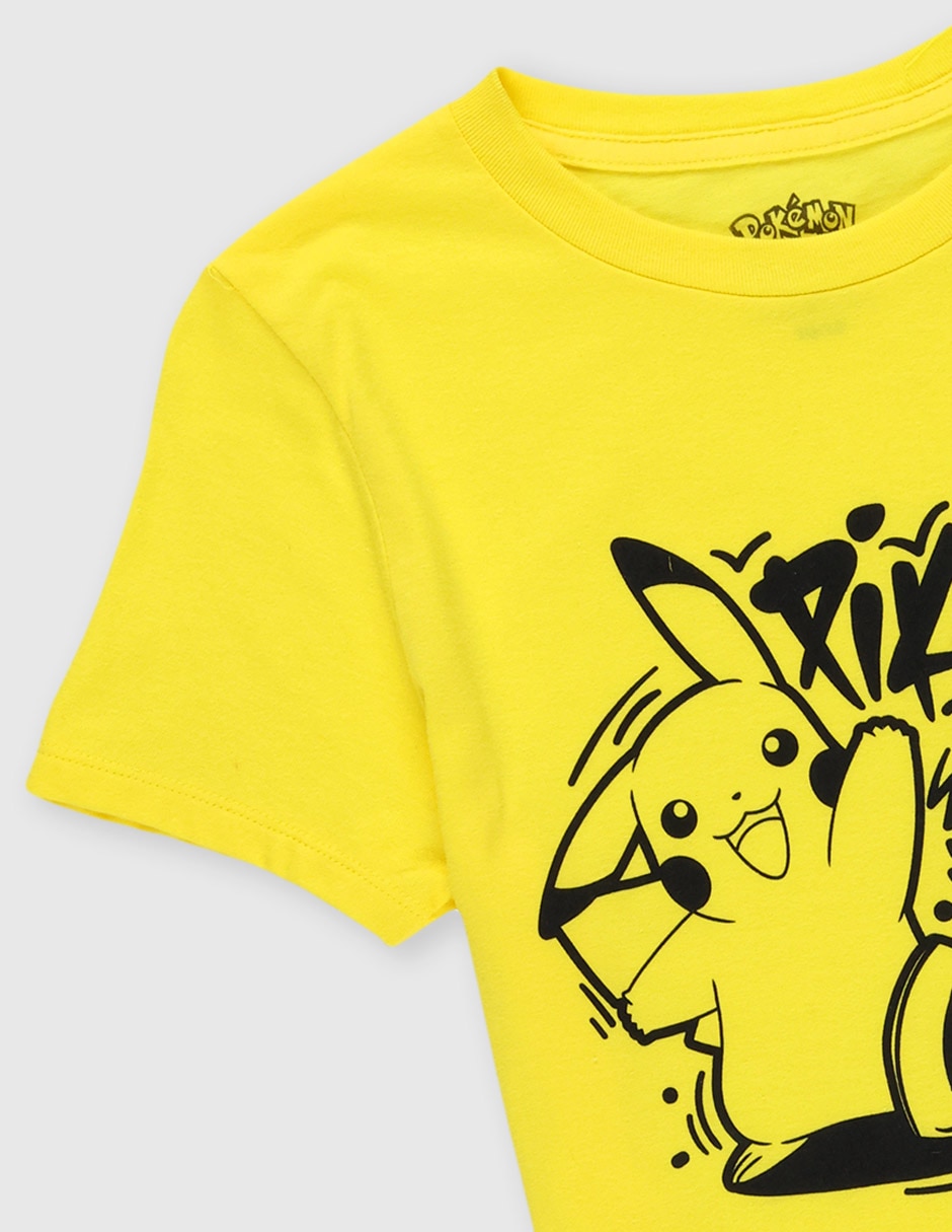 Playera Pikachu Pokémon manga corta para niño 3