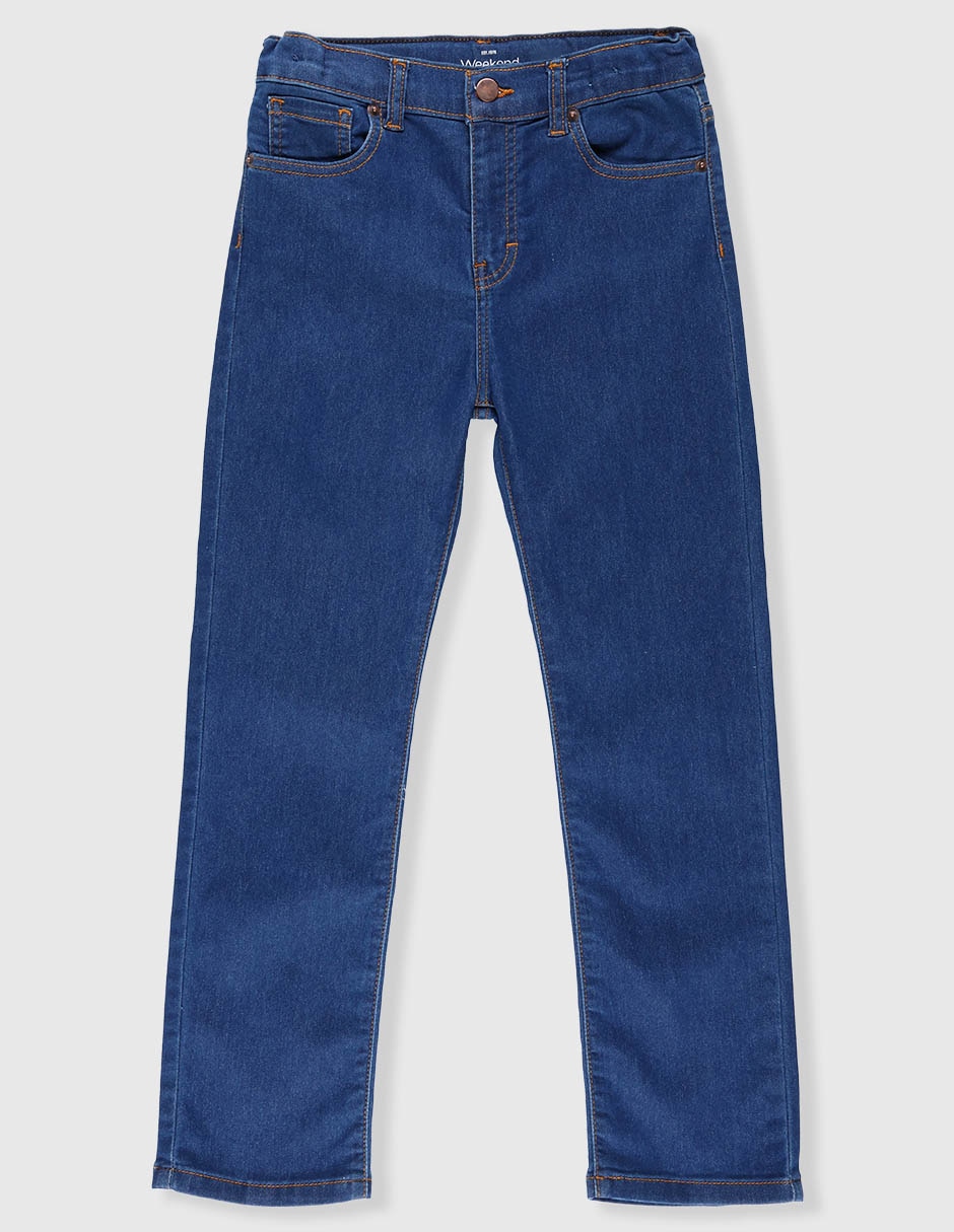 Jeans relaxed straight lavado medio para niño Jeans relaxed straight lavado medio para niño