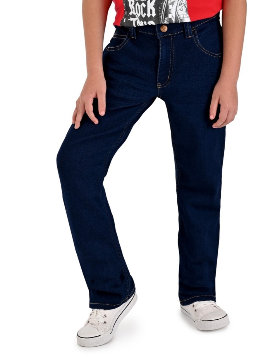 Jeans slim 212333136 lavado whisker para niño 1