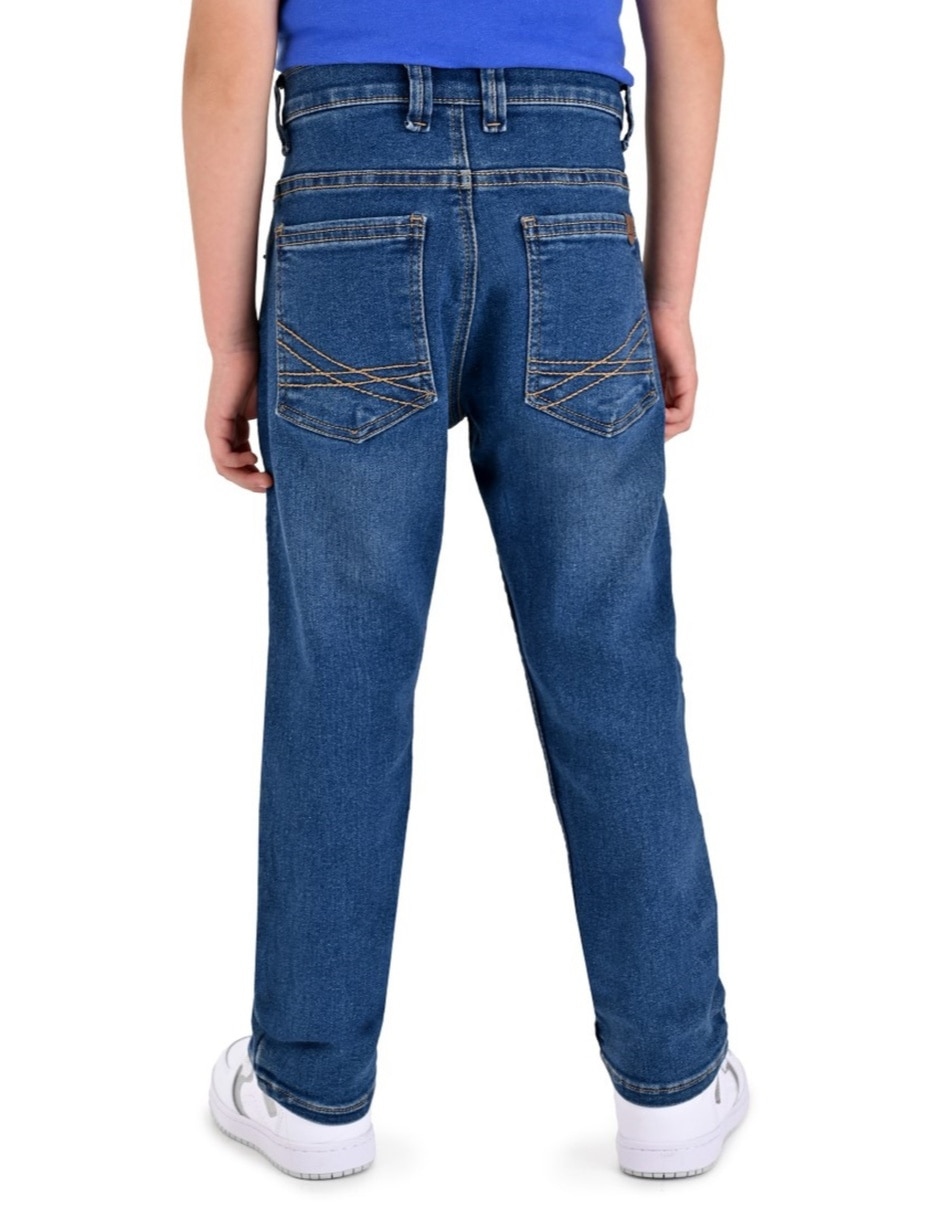 Jeans slim 212373641 lavado whisker para niño 2