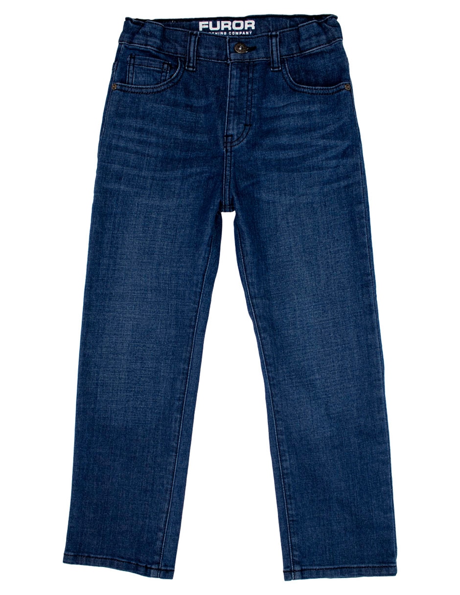 Jeans slim deslavado para niño Jeans slim deslavado para niño
