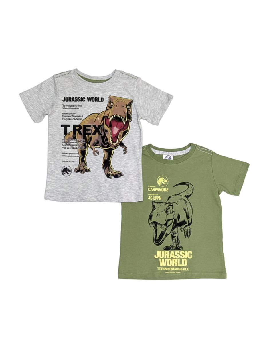 Set playera Jurassic World manga corta para niño Set playera Jurassic World manga corta para niño