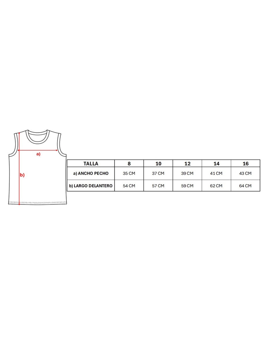 Playera sin manga para niño 4