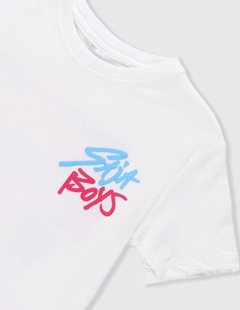 Playera Saja Boys Kpop Demon Hunters manga corta para niño 3