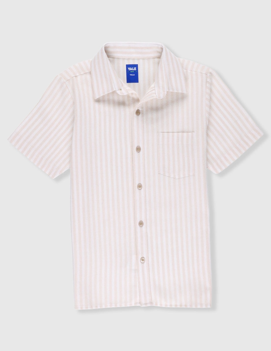 Camisa casual manga corta para niño Camisa casual manga corta para niño