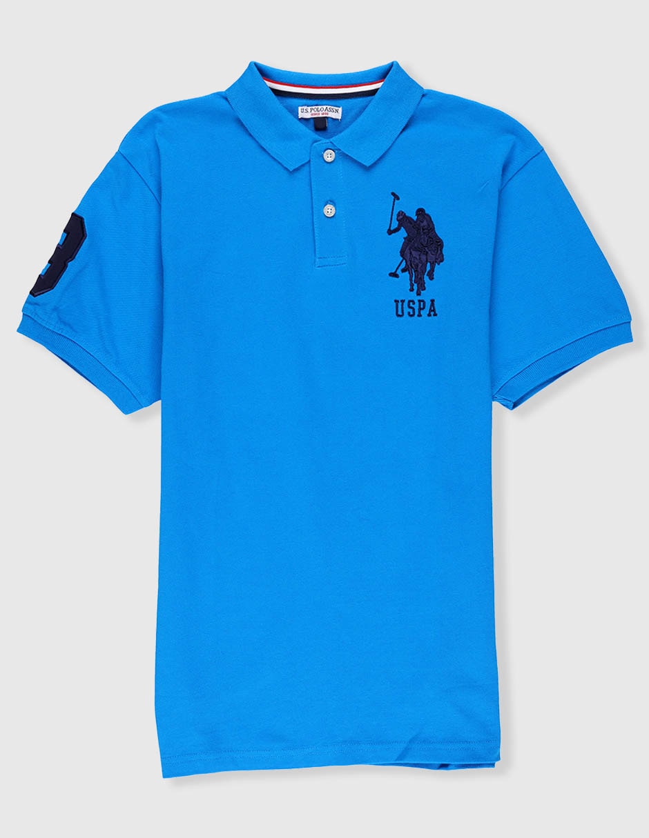 Playera tipo polo de algodón para niño Playera tipo polo de algodón para niño