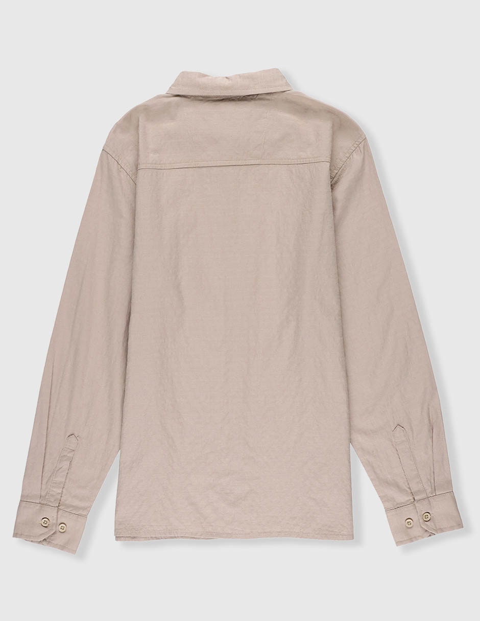 Camisa casual de algodón manga larga para niño 2