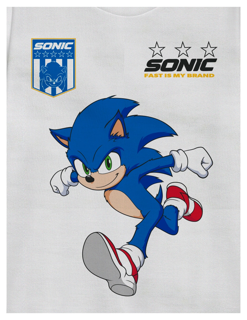 Playera Sonic manga corta para niño 3