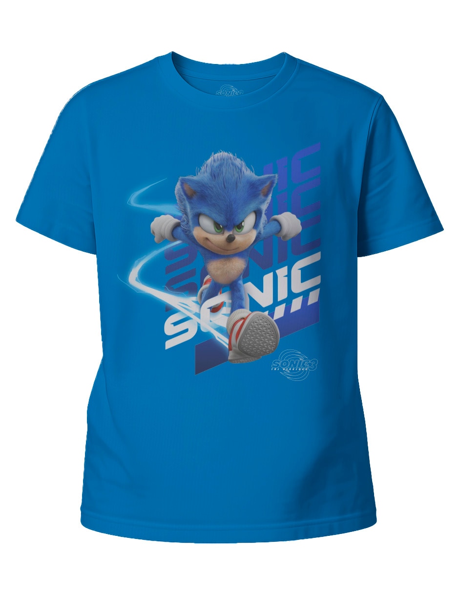 Playera Sonic manga corta para niño 1