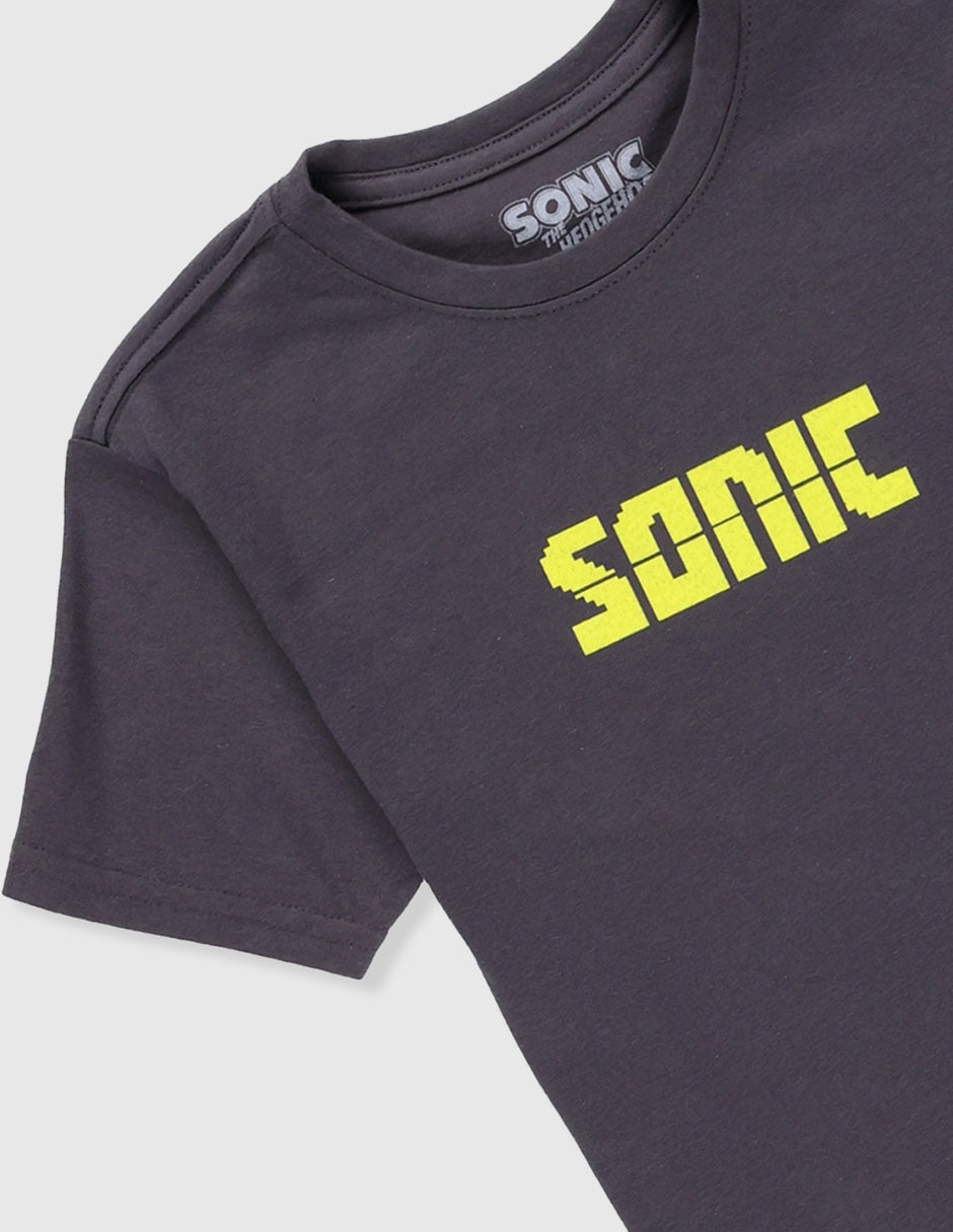 Playera Sonic Sonic The Hedgehog manga corta para niño 3