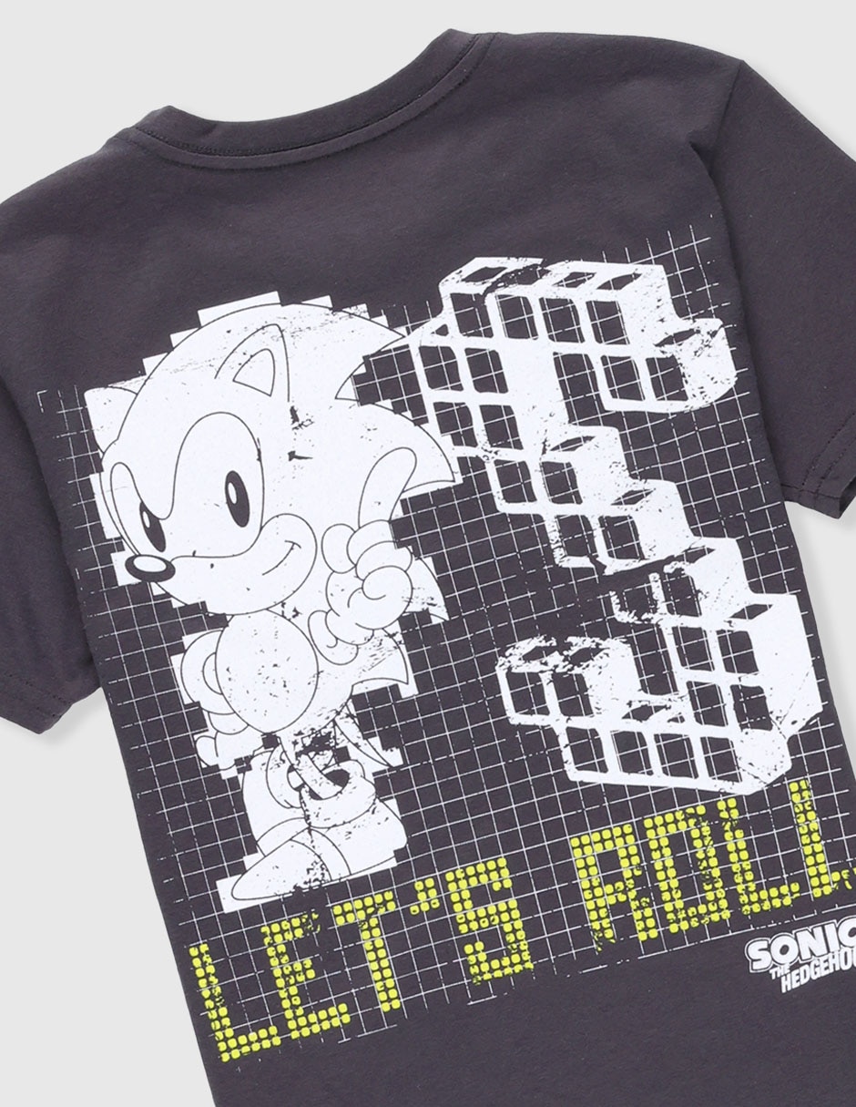 Playera Sonic Sonic The Hedgehog manga corta para niño 4