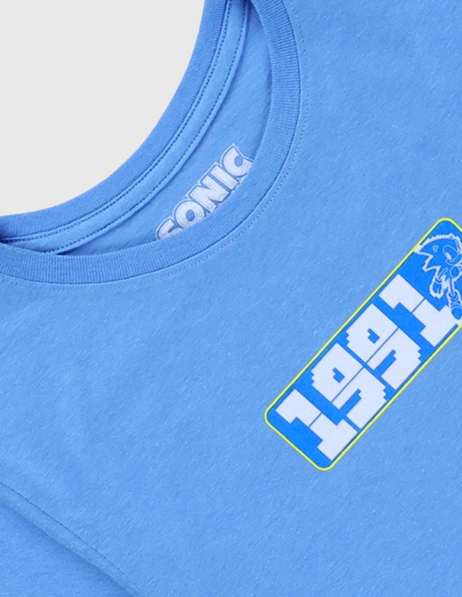 Playera Sonic manga corta para niño 3