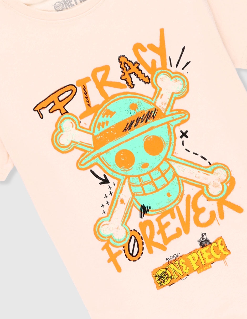 Playera One Piece Netflix manga corta para niño 4