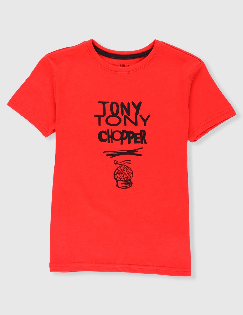 Playera Tony Tony Chopper manga corta para niño Playera Tony Tony Chopper manga corta para niño