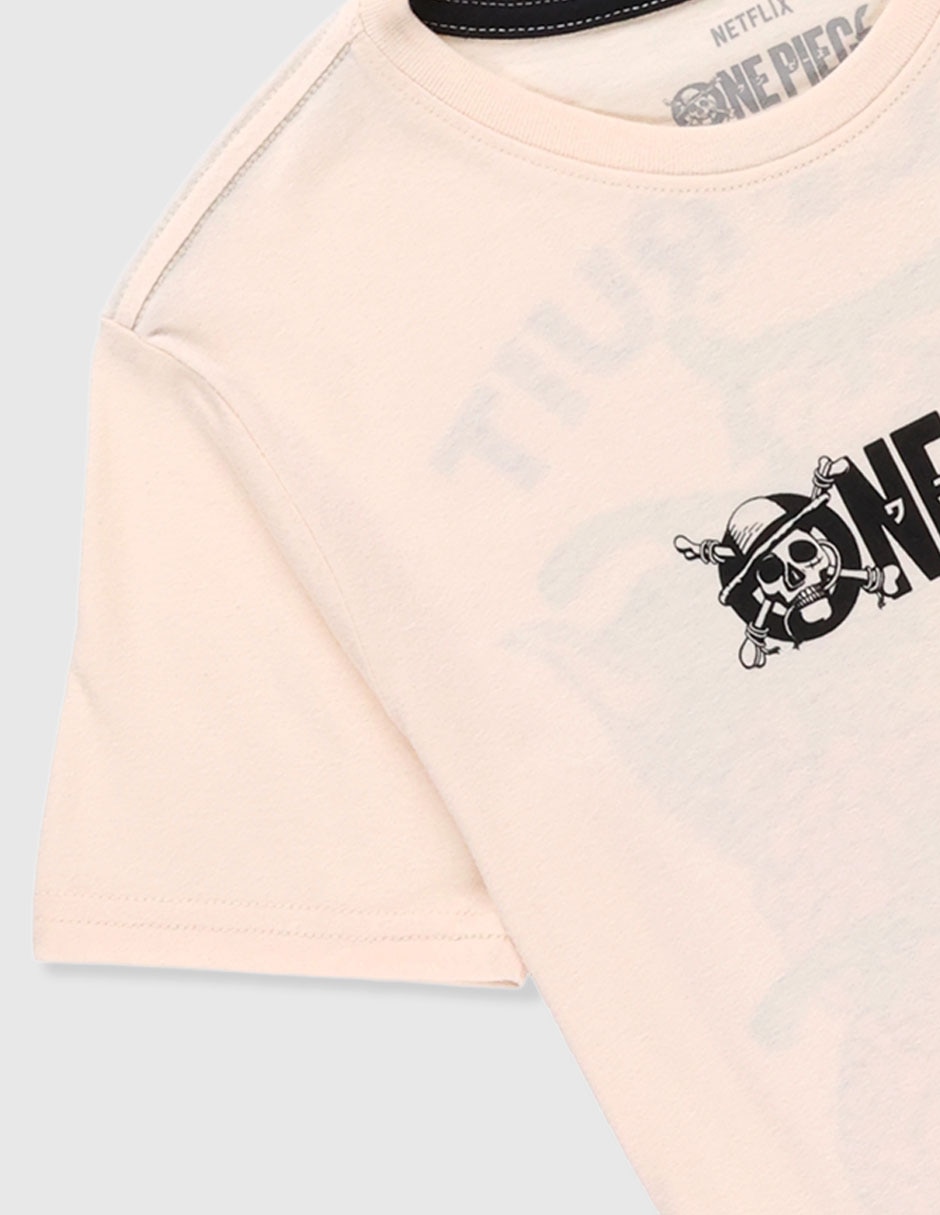 Playera One Piece Netflix manga corta para niño 3