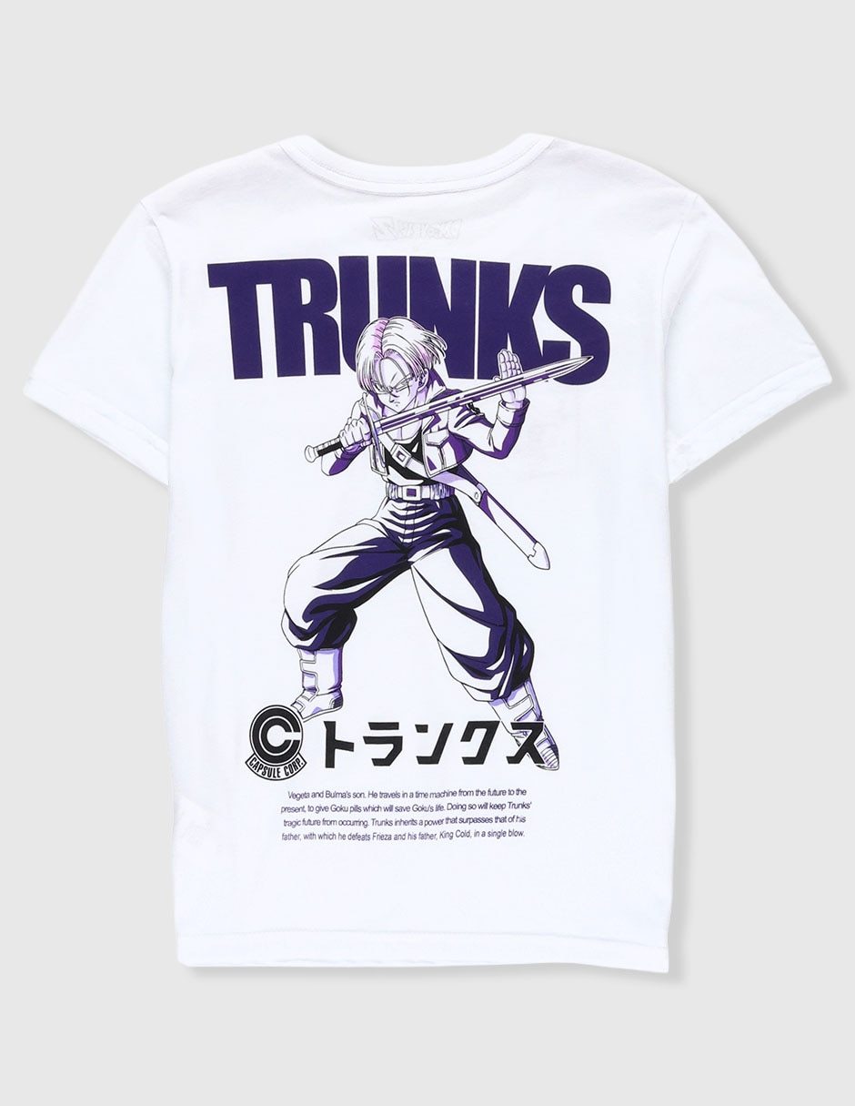 Playera Trunks Dragon Ball Z manga corta para niño 2