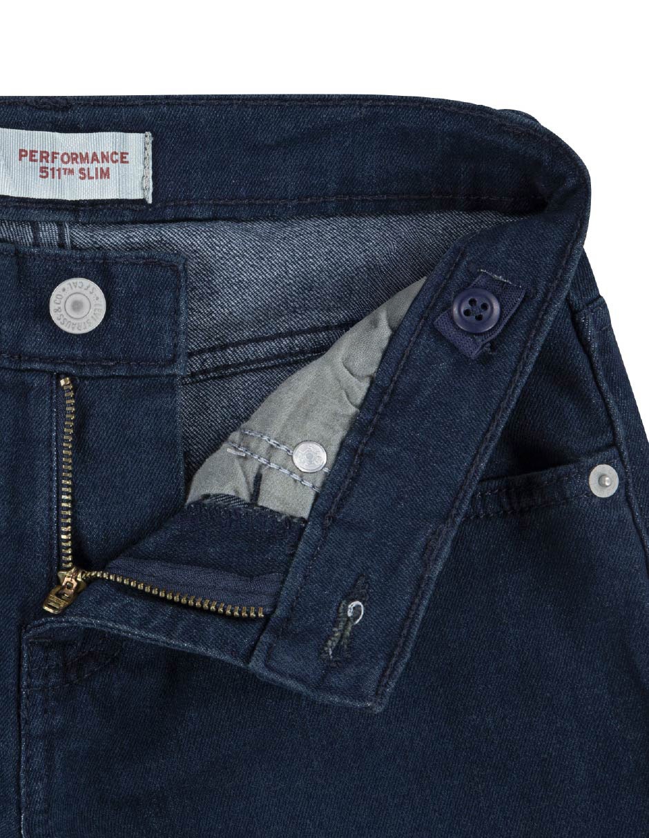 Jeans slim lavado obscuro para niño 4