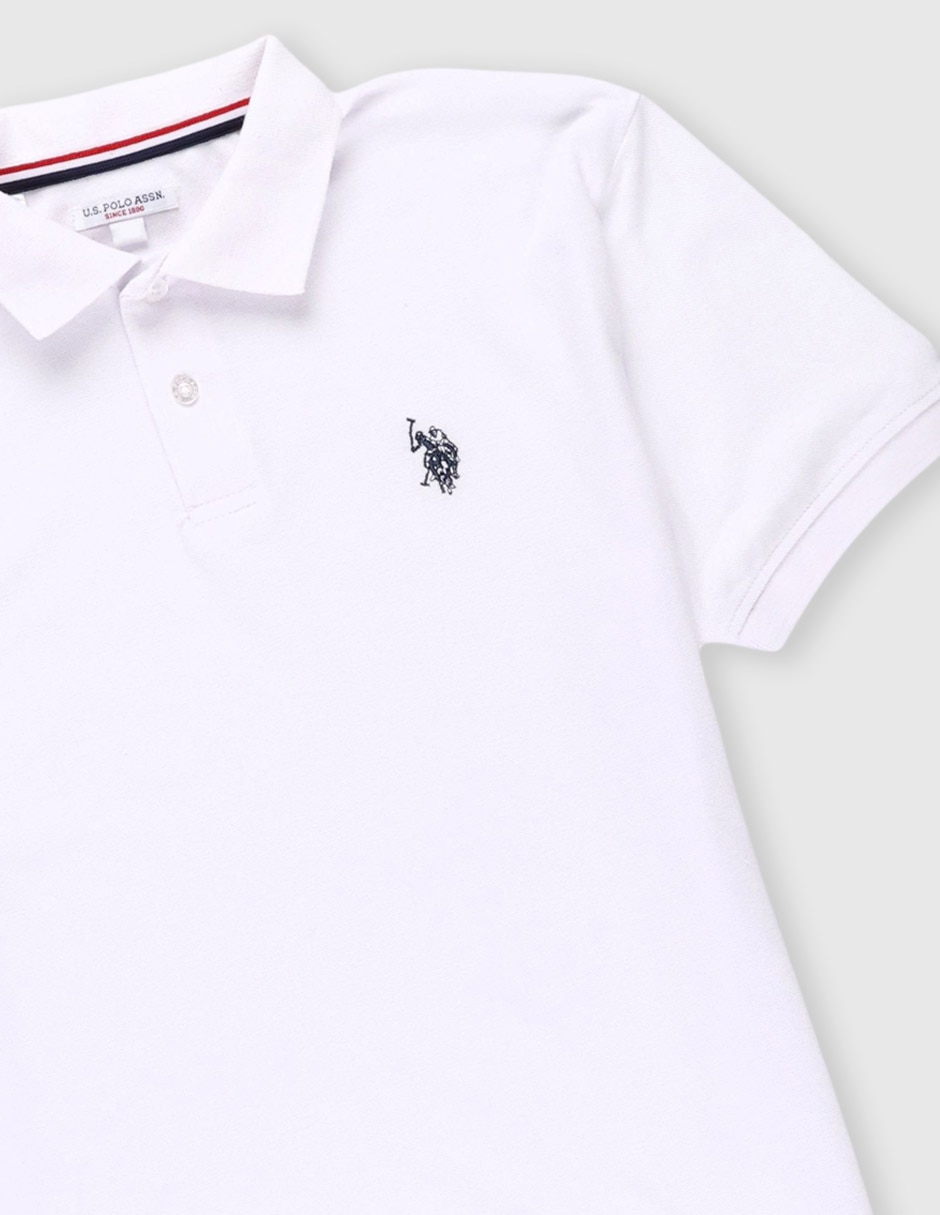 Playera tipo polo de algodón para niño 3