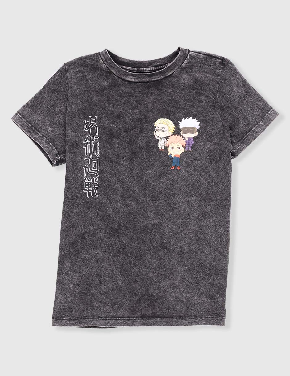 Playera Jujutsu Kaisen manga corta para niño Playera Jujutsu Kaisen manga corta para niño