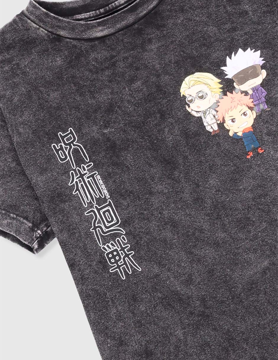 Playera Jujutsu Kaisen manga corta para niño 4