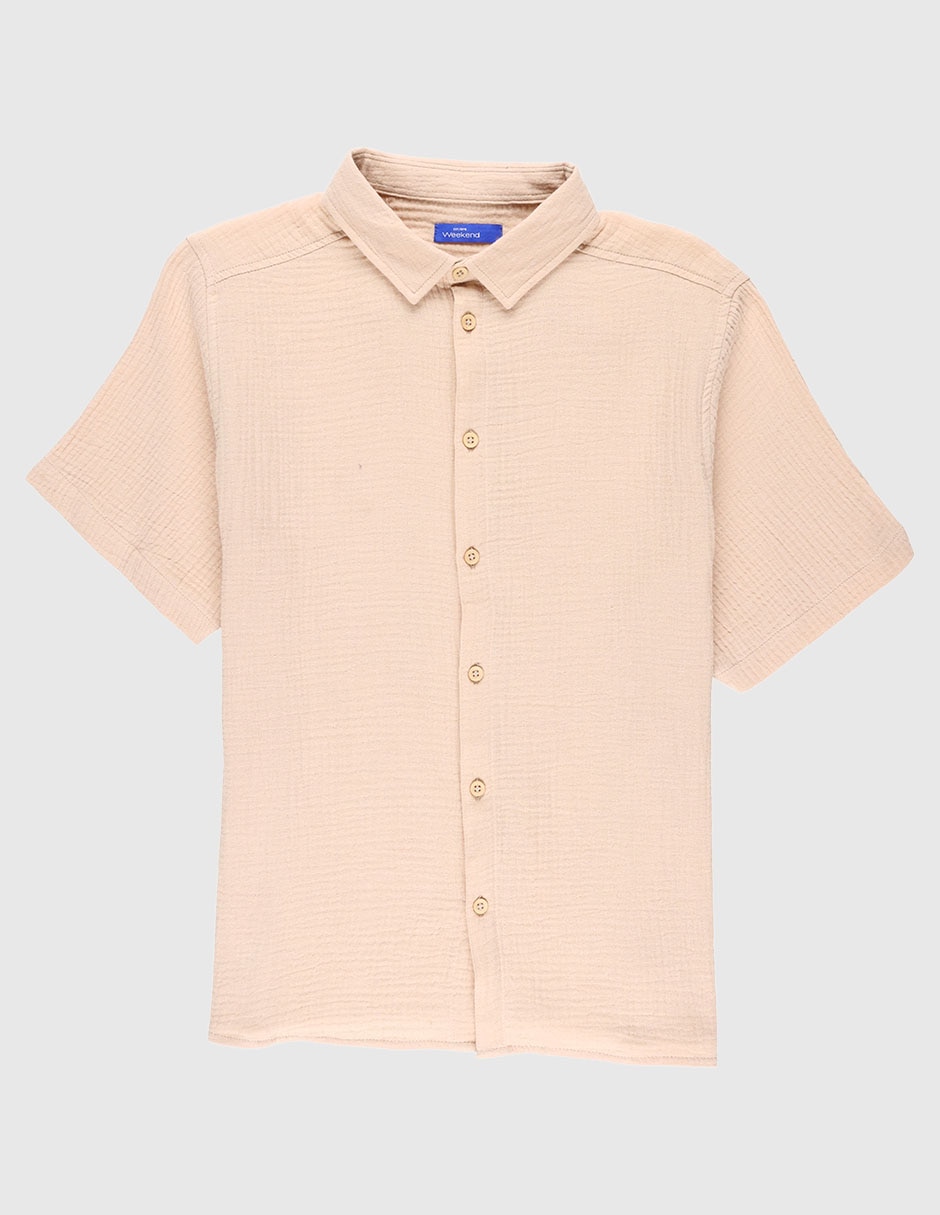 Camisa casual manga corta para niño Camisa casual manga corta para niño