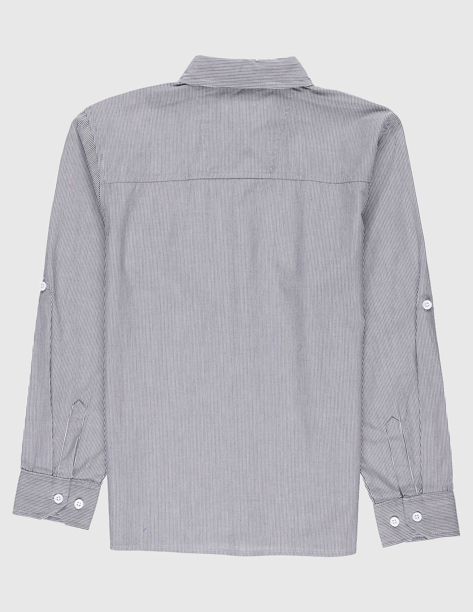 Camisa casual manga larga para hombre 2
