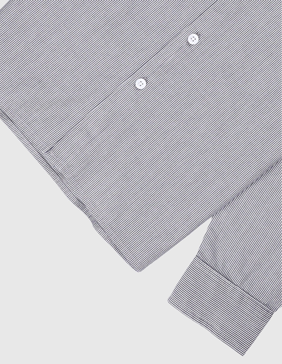 Camisa casual manga larga para hombre 4