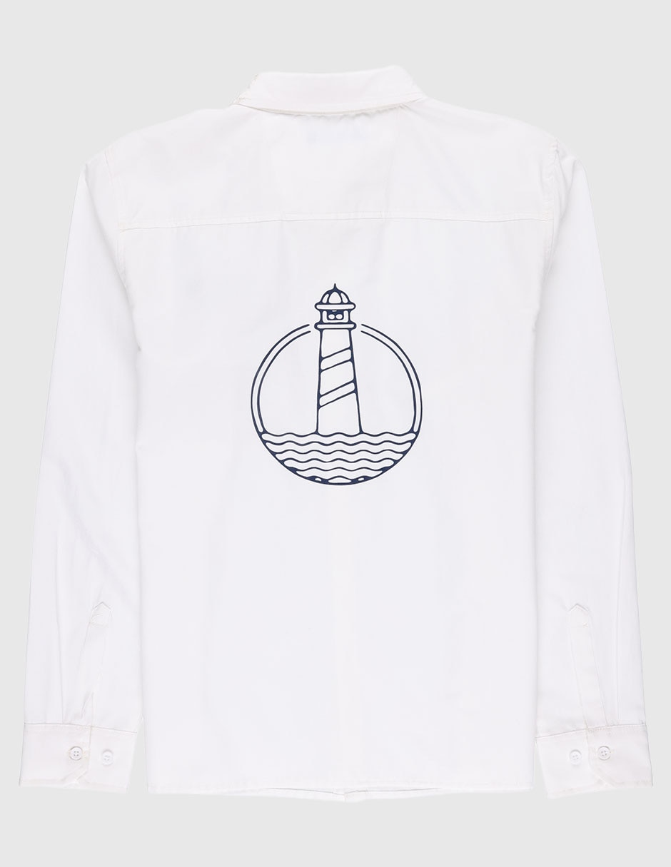 Camisa casual de algodón manga larga para niño 2